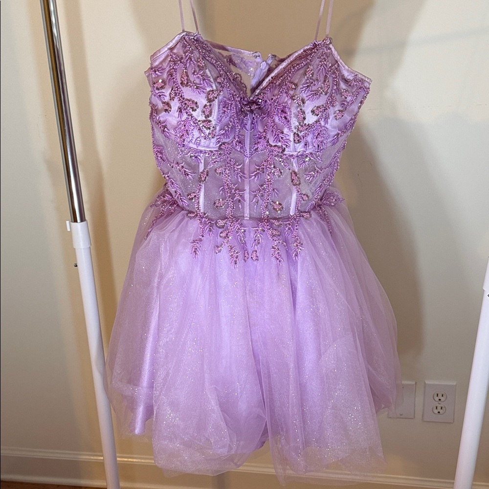 Elegant Lavender Embellished Prom and or School Dance Dress XL (MAKE OFFER)